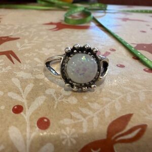 💍 Opalite Silver Ring